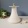 Large Rare Swedish Glass Laurel Mushroom Lamp