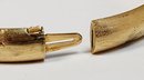 Vintage Gold Tone Bangle Hidden Clasp Bracelet
