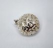 Abstract Openwork Ball Sterling Silver Necklace Pendant