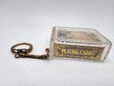 Vintage Risque Mini Nude Playing Cards Keychain