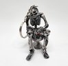 Wicked Cool Skeleton Smoking On A Toilet Keychain