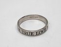 True Love Waits Band Ring In Sterling