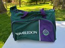 Wimbledon Championship Tennis Bag (never Used) Paired With Worth Tennis  Themed Silk Scarf And Black Sun Hat