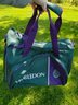 Wimbledon Championship Tennis Bag (never Used) Paired With Worth Tennis  Themed Silk Scarf And Black Sun Hat