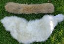 Genuine Fox Fur Collar (never Used) By Worth Paired With White Marabou Wrap