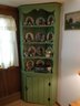Pine Wood Country Corner Cabinet/hutch - CONTENTS NOT INCLUDED In This Lot