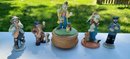 Group Of Vintage Porcelain Clown Figurines (some By Emmet Kelly) And One With Music Box