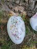 Porcelain English Swan Flower Frog And Vintage Avon Egg From 1974