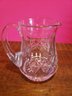 Stuart Crystal Pitcher Paired With Footed Crystal Bowl