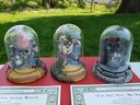 Trio Of Porcelain Figurines From The Franklin Mint Of Scenes From The Wizard Of Oz