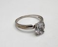Beautiful Vintage CZ Ring In Sterling Silver
