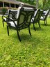 Fantastic Set Of 6 Outdoor Cast Classic Dining Chairs