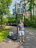 54' Acrylic Backboard Adjustable Height Basketball Hoop