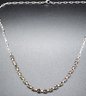 Brazilian Smoky Quartz Paperclip Chain Necklace In Stainless