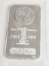 .999 Pure Silver 1 Oz Bar HM Mint With Walking Liberty Dollar Stamped  On It