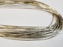 Vintage Sterling Silver Liquid Silver Multi-layered 20 Strand Necklace-