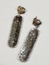 Fabulous Vintage Ornate  Filigree Sterling Silver  Long Hanging Earrings