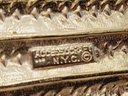 Vintage New Old Stock 1990s ACCESSOCRAFT NYC Gold Tone Contemporary Styled Belt Buckle