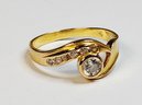 Sweet.....Rare European  700 Fine Yellow Gold Gemstone  Ring