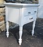 Painted Side Table W Drawers, Sturdy