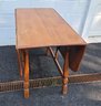 Sturdy Wooden Drop Leaf Table, Top Could Be Refinished
