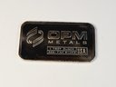 1oz .999 Pure Silver Bar - Sealed In Plastic - OPM Metals