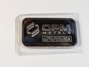 1oz .999 Pure Silver Bar - Sealed In Plastic - OPM Metals