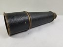 Vintage Telescope Handheld Brass Leather Wrapped