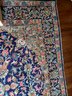 Beautiful Blue Background Floral Rug