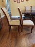 LARGE DINING ROOM SET WITH 6 CHAIRS AND 2 TABLE LEAVES