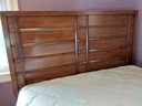 WOOD FULL SIZE BED WITH HEADBOARD, FOOTBOARD AND FRAME