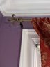 2 DECORATIVE CURTAIN RODS WITH ATTACHED CURTAINS