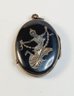 Antique Siam Silver Double Sided Locket Pendant