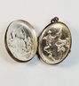 Antique Siam Silver Double Sided Locket Pendant