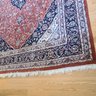 Vibrant Hand Knotted Kashan Persian? Livingroom Or Front Entrance Rug