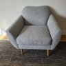 Modern Upholstered Chair By Sherriwell Furniture Company - Molded Wood And Tapered Legs (2/2)