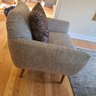 Modern Upholstered Chair By Sherriwell Furniture Company - Molded Wood And Tapered Legs (1/2)