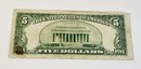 1953 Red Seal $5 Dollar Bill (71 Years Old) U S Bank Note