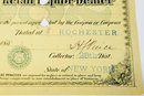 ANTIQUE  US 1882 $25 Internal Revenue Special Tax Liquor Dealer Stamp Sheet RARE
