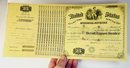 ANTIQUE  US 1882 $25 Internal Revenue Special Tax Liquor Dealer Stamp Sheet RARE