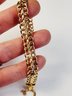 Amazing ...14k Italian Yellow Gold Thick Double Curb Chain Link Hip Hop Bracelet