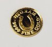 1/4 Gram .9999 Fine Gold Round /  Ingot  Coin - Monarch Precious Metals - Lucky Horseshoe ( In Capsule)