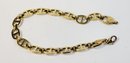 UNIQUE 14k Italian Yellow Gold Thick  Mariner Link Chain Bracelet