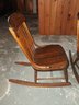 Pair Of Oak Grandmas Rocking Chairs