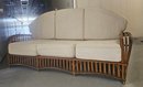 Heywood Wakefield Art Deco Three Seat Rattan Sofa