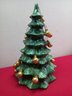 Ceramic Christmas Tree Figurines With Bulbs