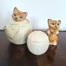 Kitten And Yarn Ball Tea Set