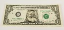 Santa Claus  $1 Dollar Bill   Merry Christmas Currency Bank Note UNC Crispy