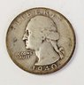 1940-s Washington Silver Quarter (Better Date And Mint Mark)