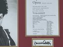 Framed Autograph Of Opera Singer Franco Corelli 22' X 17'